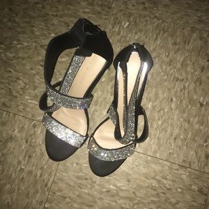 Beautiful black open toe shoes